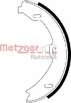 Metzger MG 978 - Комплект гальм, ручник, парковка avtolavka.club