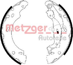 Metzger MG 112 - Комплект гальм, барабанний механізм avtolavka.club