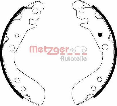 Metzger MG 830 - Комплект гальм, барабанний механізм avtolavka.club