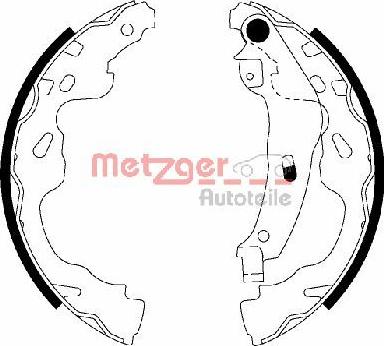 Metzger MG 209 - Комплект гальм, барабанний механізм avtolavka.club