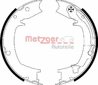 Metzger MG 204 - Комплект гальм, ручник, парковка avtolavka.club
