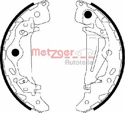 Metzger MG 217 - Комплект гальм, барабанний механізм avtolavka.club