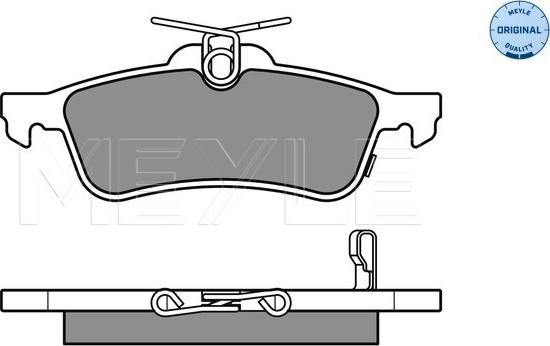 Meyle 025 245 7415/W - Гальмівні колодки, дискові гальма avtolavka.club