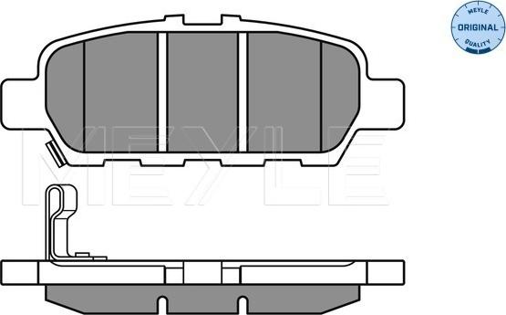 Meyle 025 248 7113/W - Гальмівні колодки, дискові гальма avtolavka.club