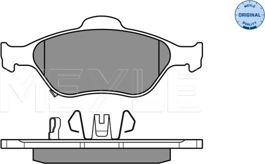 Meyle 025 232 0217/W - Гальмівні колодки, дискові гальма avtolavka.club
