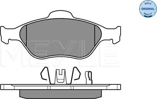 Meyle 025 232 0217/W - Гальмівні колодки, дискові гальма avtolavka.club