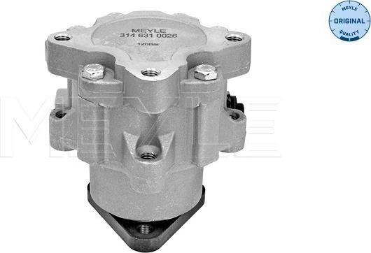 Meyle 314 631 0026 - Гідравлічний насос, рульове управління, ГУР avtolavka.club