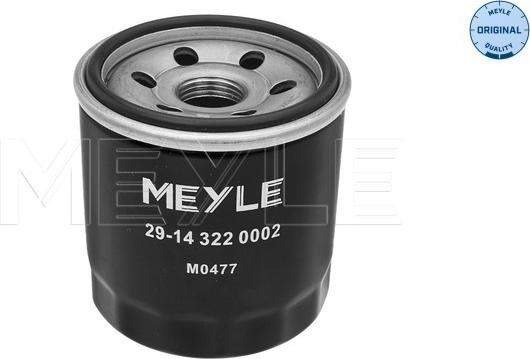 Meyle 29-14 322 0002 - Масляний фільтр avtolavka.club
