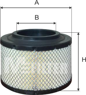 Mfilter A 8024 - Повітряний фільтр avtolavka.club