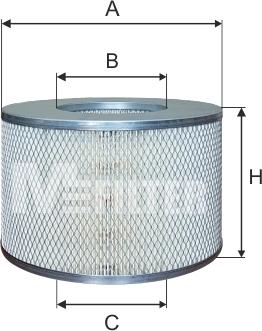 Mfilter A 836 - Повітряний фільтр avtolavka.club