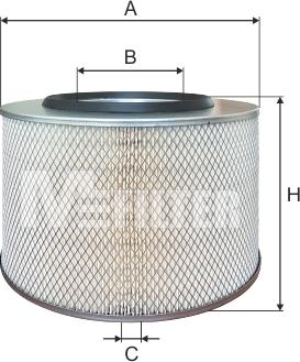 Mfilter A 330 - Повітряний фільтр avtolavka.club