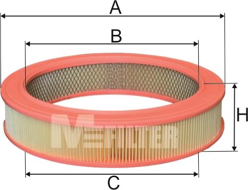 Mfilter A 270 - Повітряний фільтр avtolavka.club