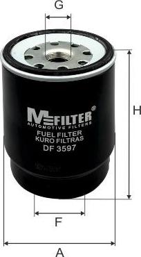Mfilter DF 3597 - Паливний фільтр avtolavka.club