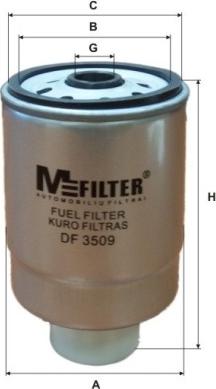 Mfilter DF 3509 - Паливний фільтр avtolavka.club