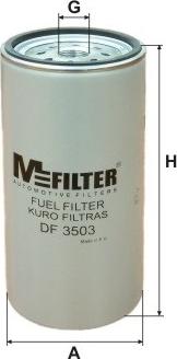 Mfilter DF 3503 - Паливний фільтр avtolavka.club