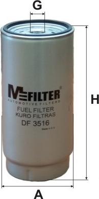 Mfilter DF 3516 - Паливний фільтр avtolavka.club