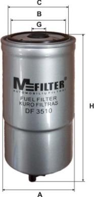 Mfilter DF 3510 - Паливний фільтр avtolavka.club
