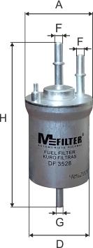 Mfilter DF3528 - Паливний фільтр avtolavka.club