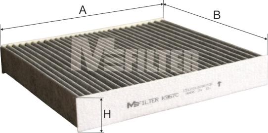 Mfilter K 967C - Фільтр, повітря у внутрішній простір avtolavka.club