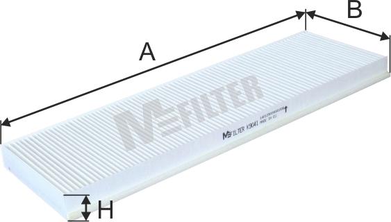 Mfilter K 9041 - Фільтр, повітря у внутрішній простір avtolavka.club