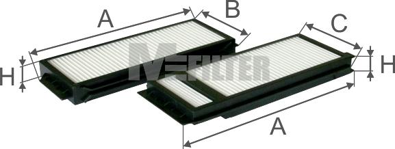 Mfilter K 9009-2 - Фільтр, повітря у внутрішній простір avtolavka.club