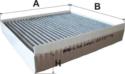 Mfilter K 9081C - Фільтр, повітря у внутрішній простір avtolavka.club