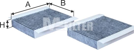 Mfilter K 9039C-2 - Фільтр, повітря у внутрішній простір avtolavka.club