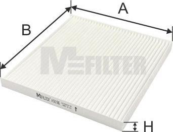 Mfilter K 9196 - Фільтр, повітря у внутрішній простір avtolavka.club