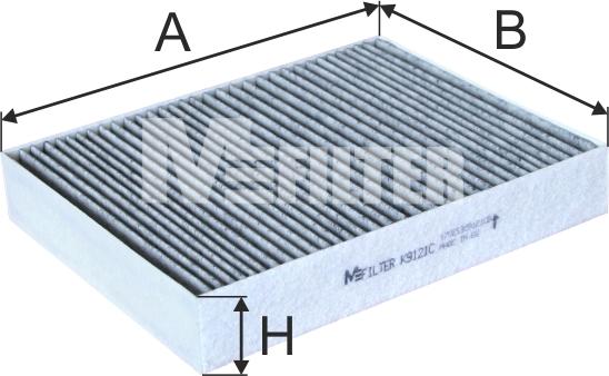 Mfilter K 9121C - Фільтр, повітря у внутрішній простір avtolavka.club