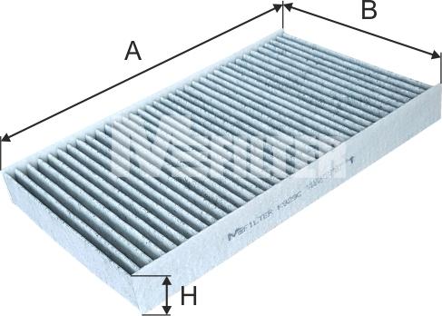 Mfilter K 929C - Фільтр, повітря у внутрішній простір avtolavka.club