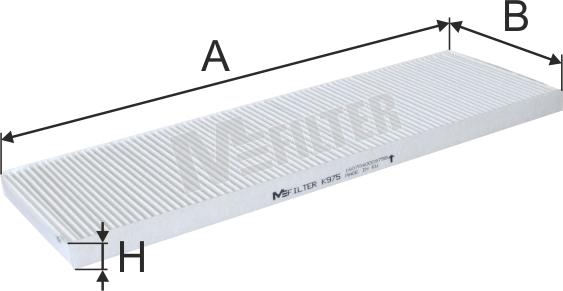Mfilter K 975 - Фільтр, повітря у внутрішній простір avtolavka.club