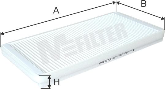 Mfilter K 971 - Фільтр, повітря у внутрішній простір avtolavka.club