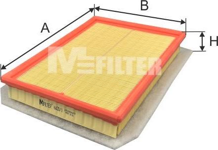Mfilter K 420/1 - Повітряний фільтр avtolavka.club
