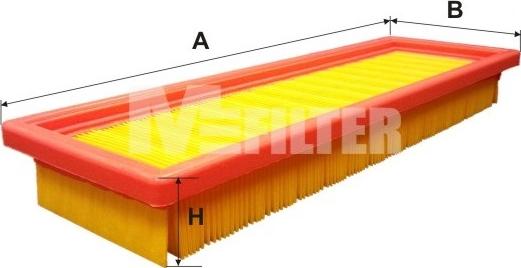 Mfilter K 198 - Повітряний фільтр avtolavka.club
