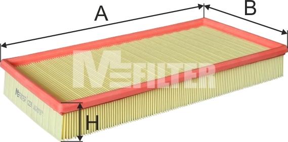 Mfilter K 226 - Повітряний фільтр avtolavka.club