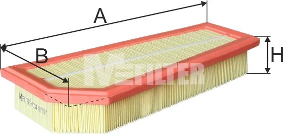 Mfilter K 7034 - Повітряний фільтр avtolavka.club