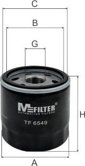 Mfilter TF 6549 - Масляний фільтр avtolavka.club