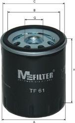 Mfilter TF 61 - Масляний фільтр avtolavka.club