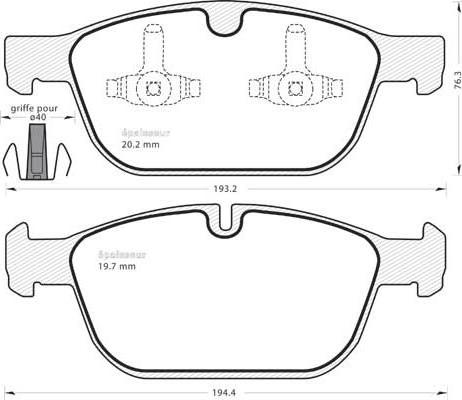 Valeo 302427 - Гальмівні колодки, дискові гальма avtolavka.club