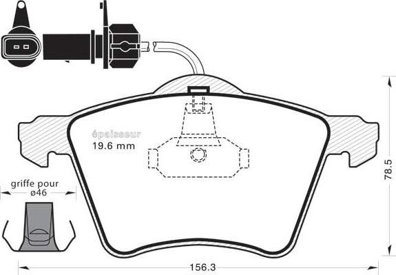 BENDIX 573206X - Гальмівні колодки, дискові гальма avtolavka.club