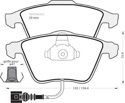 4U Autoparts 37339VV - Гальмівні колодки, дискові гальма avtolavka.club