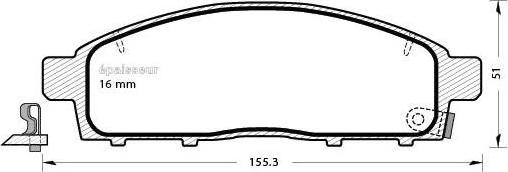 MGA 907 - Гальмівні колодки, дискові гальма avtolavka.club