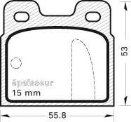 BOSCH 424 408B - Гальмівні колодки, дискові гальма avtolavka.club