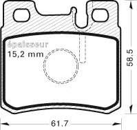 BETTAPARTS BDP2902 - Гальмівні колодки, дискові гальма avtolavka.club