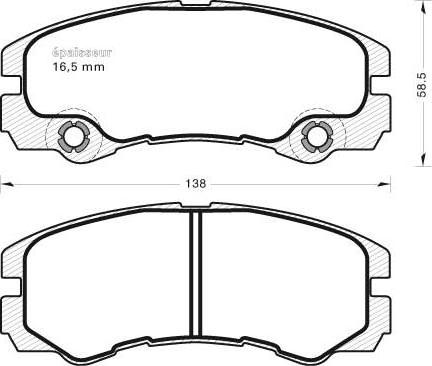 BENDIX 573066 - Гальмівні колодки, дискові гальма avtolavka.club