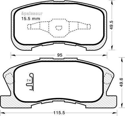 Valeo 670856 - Гальмівні колодки, дискові гальма avtolavka.club