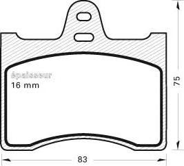 Unipart GBP0926AF - Гальмівні колодки, дискові гальма avtolavka.club