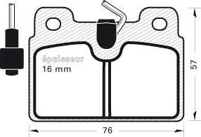 BOSCH 986460970 - Гальмівні колодки, дискові гальма avtolavka.club