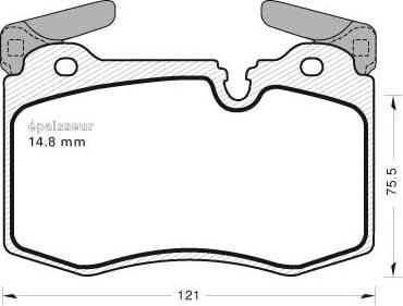 Brake Engineering PA1894 - Гальмівні колодки, дискові гальма avtolavka.club