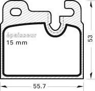 BENDIX 571374 - Гальмівні колодки, дискові гальма avtolavka.club